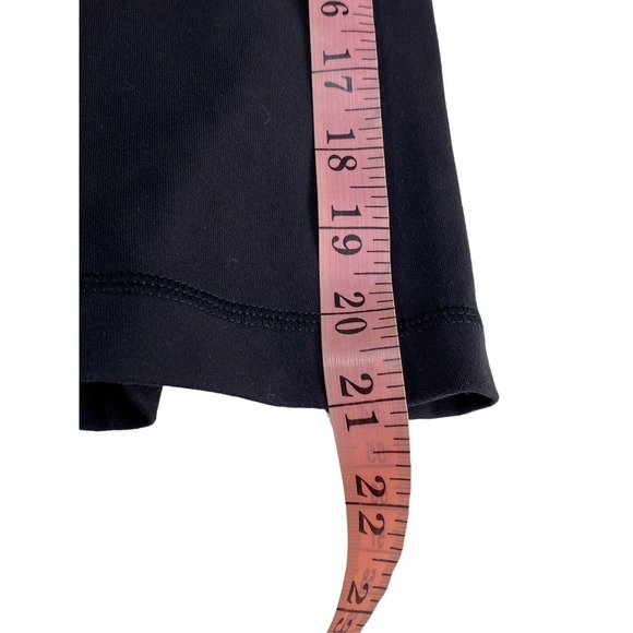 Lululemon Wunder Under Crop Leggings Size 2 Skinny Black Pink Striped Band - Picture 6 of 9